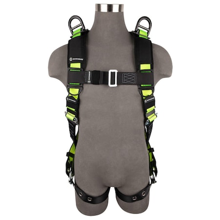 Safewaze PRO Full Body Retrieval Harness: 1D, Shoulder D, MB Chest, TB Legs, L/XL FS185-R-L/XL